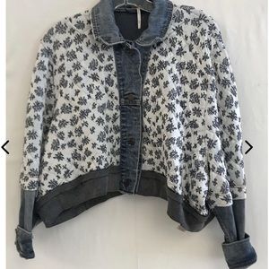 Free people ditsy Jean jacket